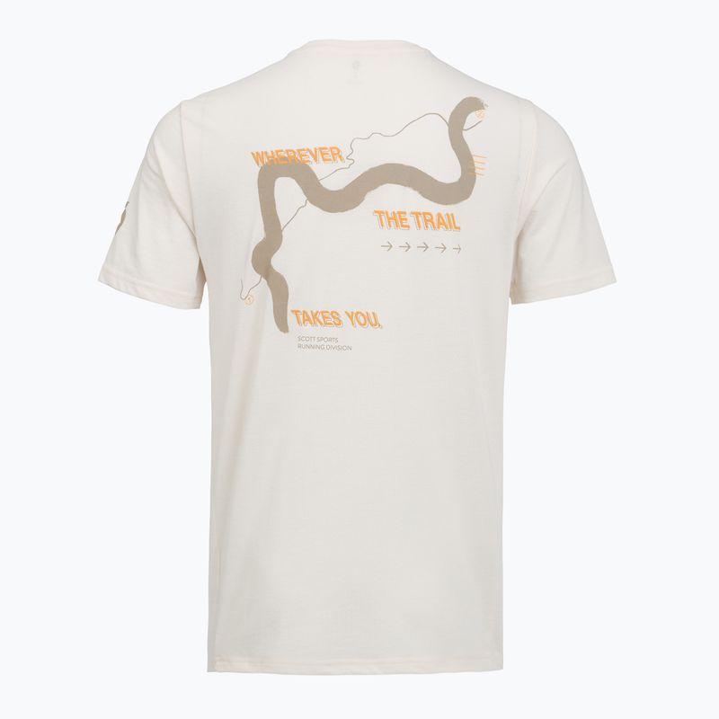 Pánské běžecké tričko SCOTT Endurance DRI Tee cotton white/toast beige 2
