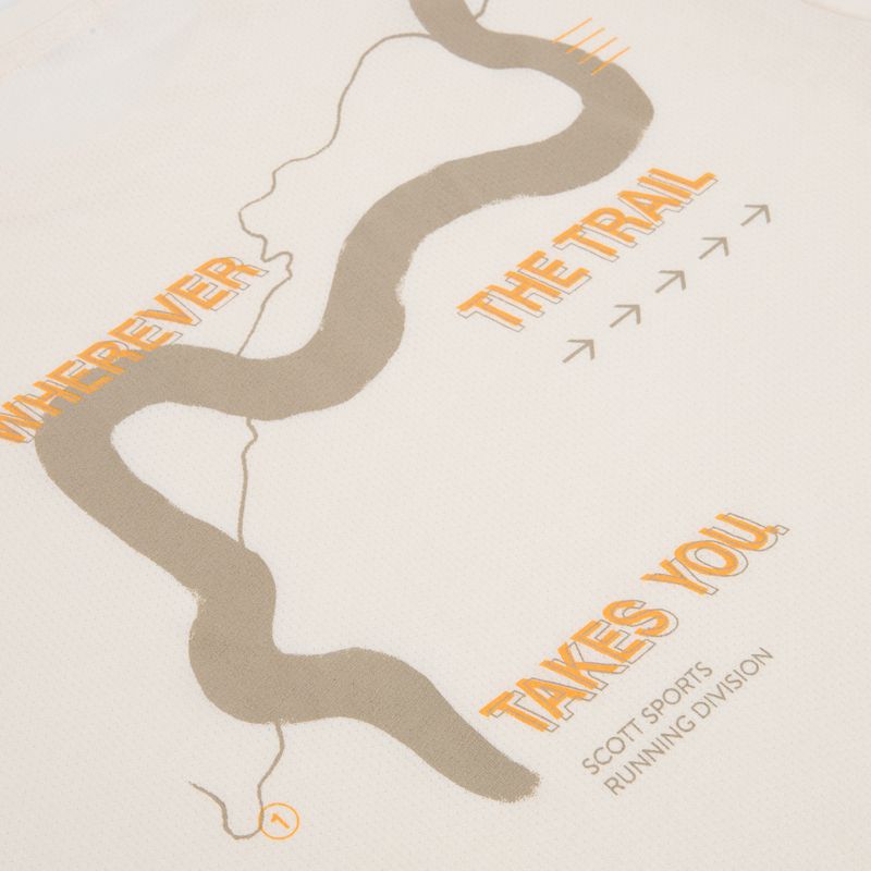 Pánské běžecké tričko SCOTT Endurance DRI Tee cotton white/toast beige 4