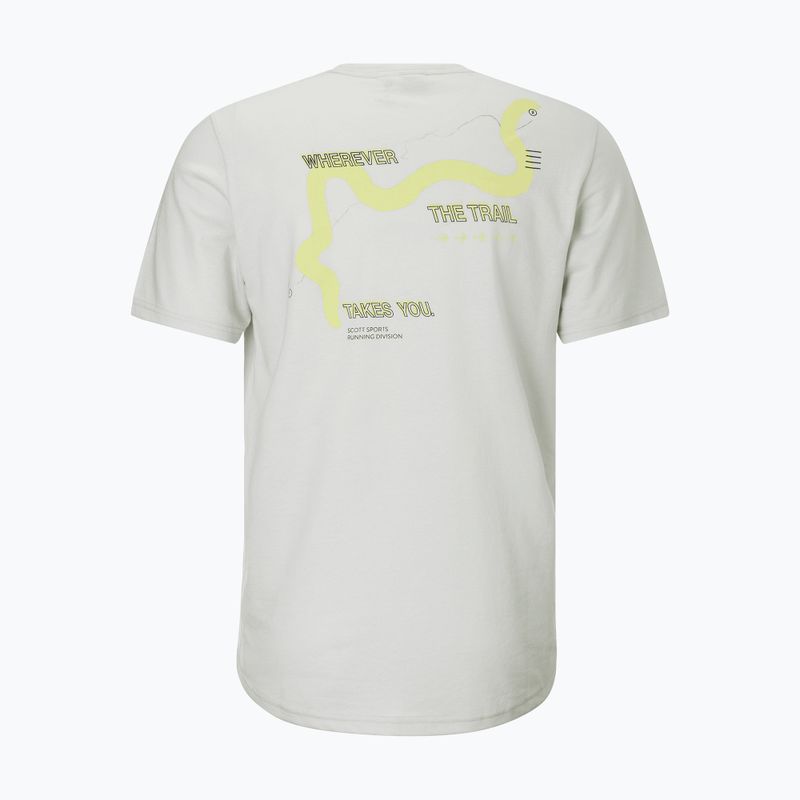 Pánské běžecké tričko SCOTT Endurance DRI Tee spray grey/acid yellow 2