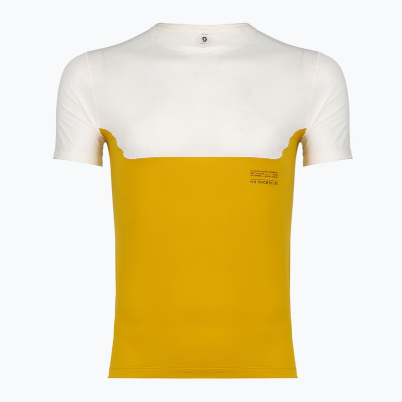 Pánské běžecké tričko SCOTT Endurance Tech white/sundial yellow