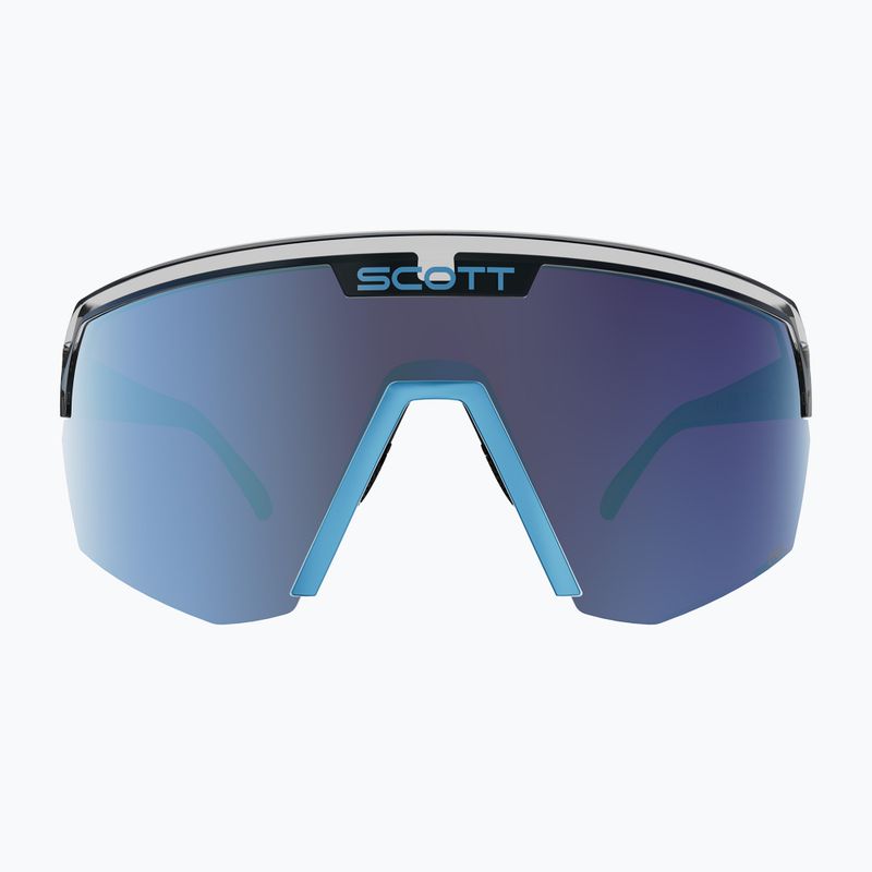 Sluneční brýle SCOTT Sport Shield black/neon blue/amp beryl blue chrome 2