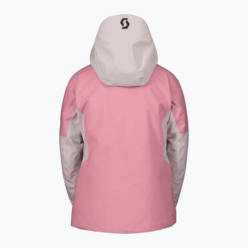 Dámská lyžařská bunda SCOTT Ultimate GTX wax pink/cocoa red 2