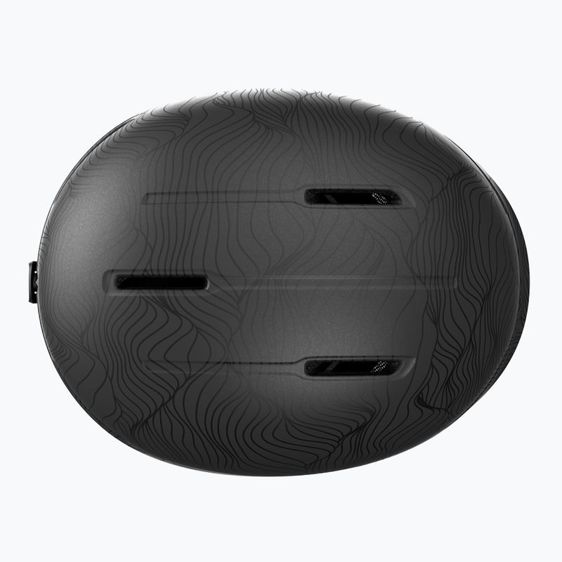 Lyžařská helma SCOTT Track granite black/holo silver 4