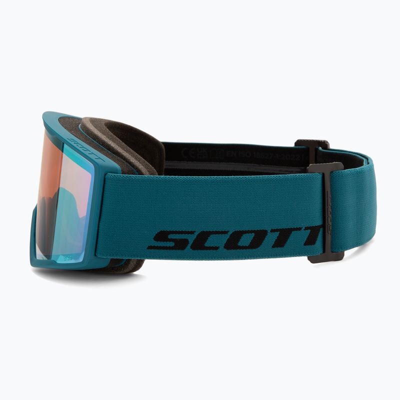 Lyžařské brýle SCOTT Trace Pro petrol green/green chrome 4