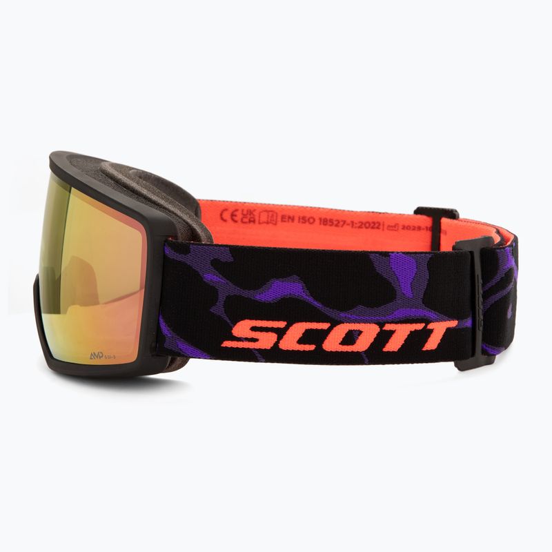 Lyžařské brýle Scott Neo Light Sensitive S1-3 black/purple/amp ls cinnamon chrome 4