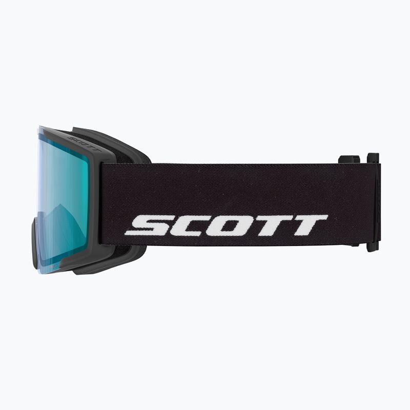 Lyžařské brýle SCOTT Shield black/amp green chrome 3