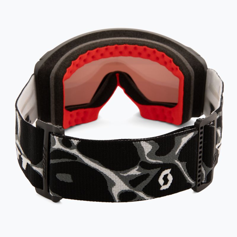 Lyžařské brýle SCOTT React Light Sensitive granite black/white/amp red chrome 4