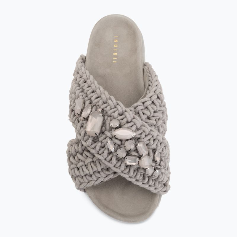 Dámské pantofle INUIKII Woven Stones Platform stone grey 5