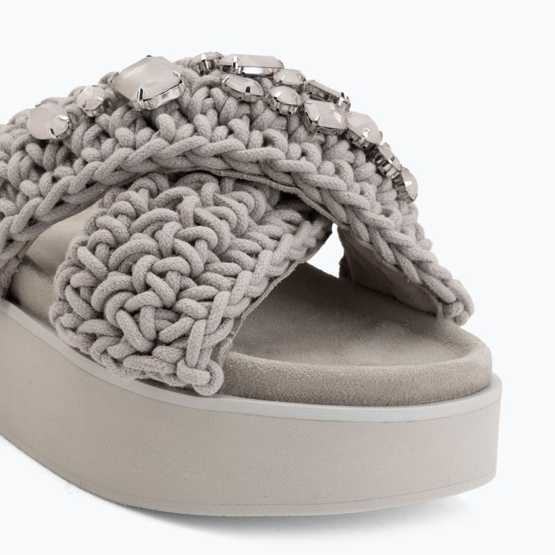 Dámské pantofle INUIKII Woven Stones Platform stone grey 7