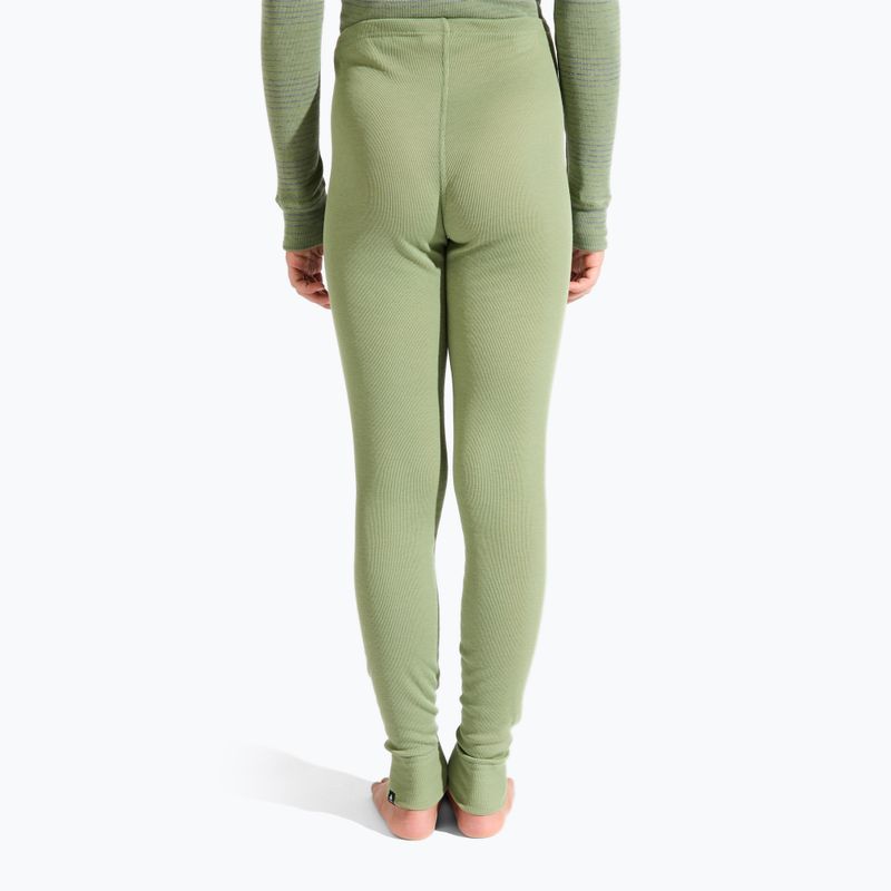 Dětské termoprádlo ODLO Active Warm Eco Long steel grey melange/matte green 3