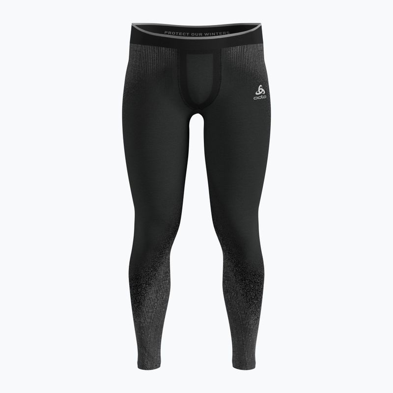 Pánské termo kalhoty ODLO Performance Warm Blackcomb Bl Bottom Long black