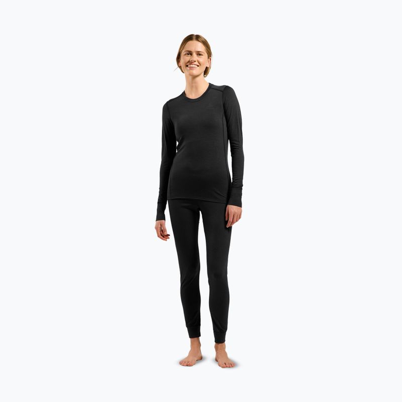 Dámská termo mikina ODLO Merino 200 Bl Top Crew Neck black 2