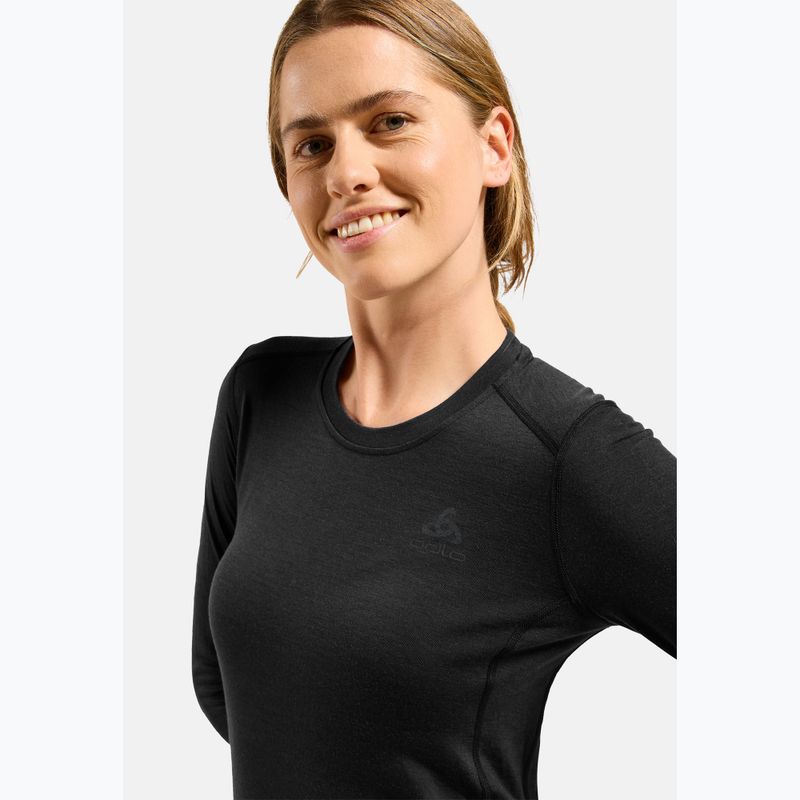 Dámská termo mikina ODLO Merino 200 Bl Top Crew Neck black 4