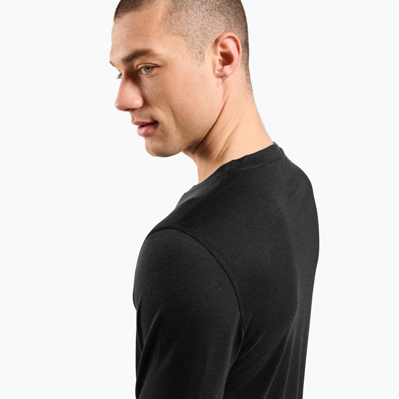 Pánská termo mikina ODLO Merino 200 Bl Top Crew Neck black 5
