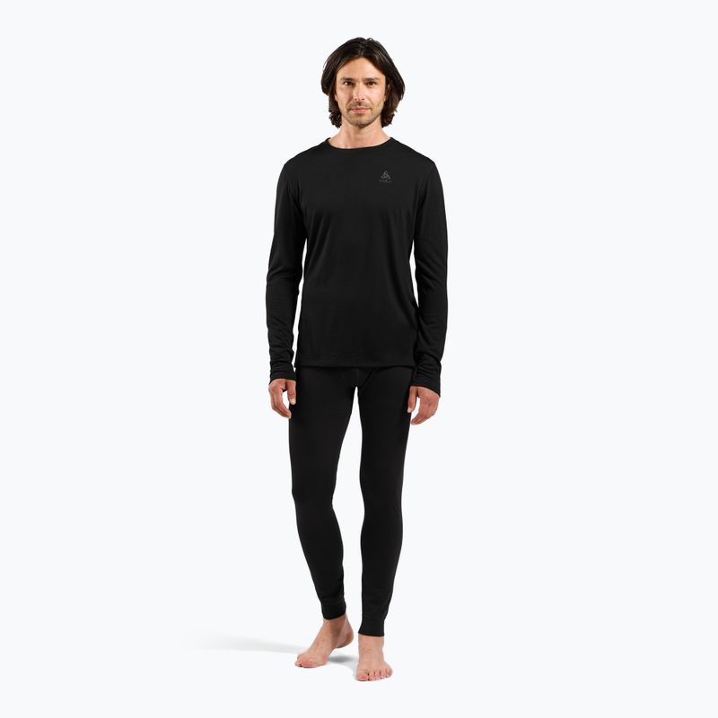 Pánské termo tričko Longsleeve ODLO Merino 160 Bl Top Crew Neck black 2