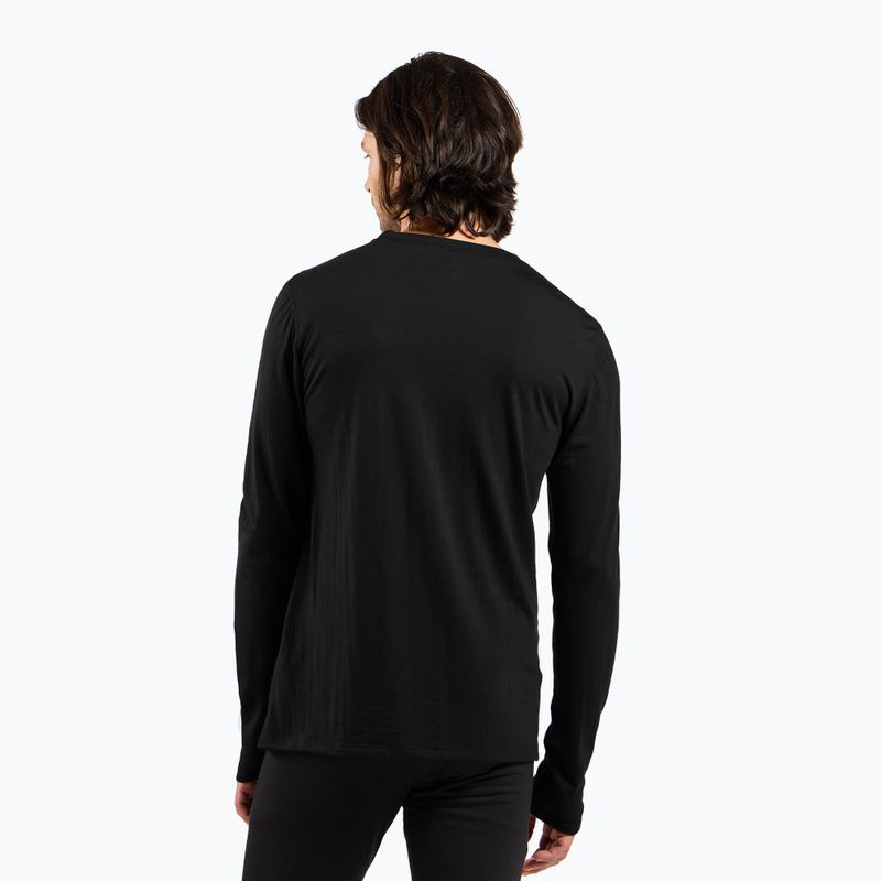 Pánské termo tričko Longsleeve ODLO Merino 160 Bl Top Crew Neck black 3