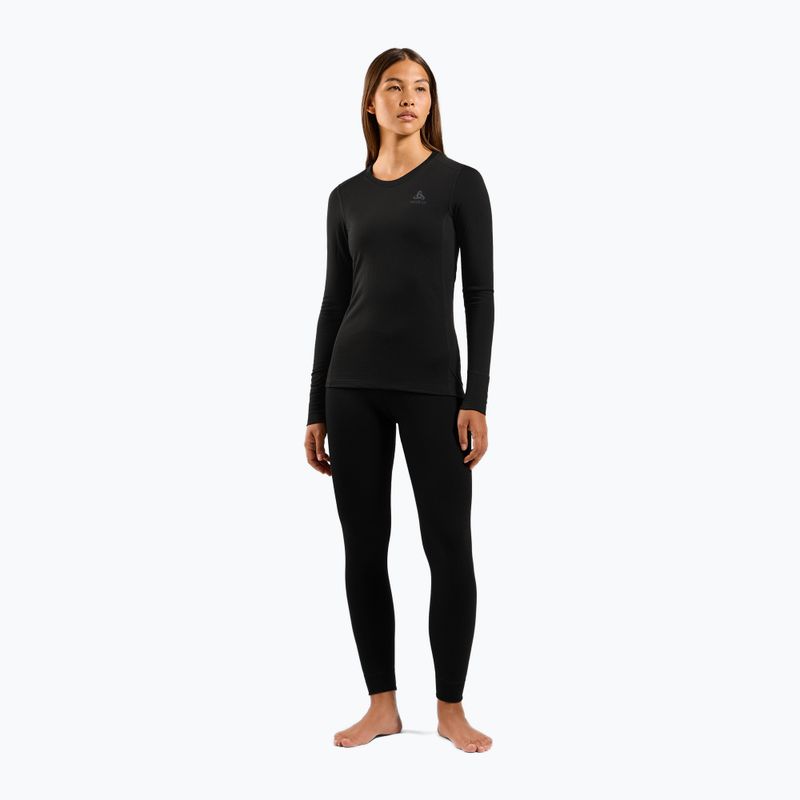 Dámské termoaktivní kalhoty ODLO Merino 160 Bl Bottom Long black 2