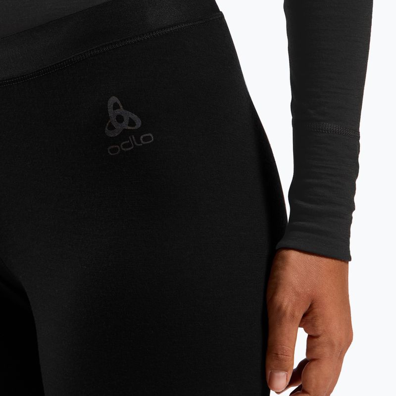 Dámské termoaktivní kalhoty ODLO Merino 160 Bl Bottom Long black 4