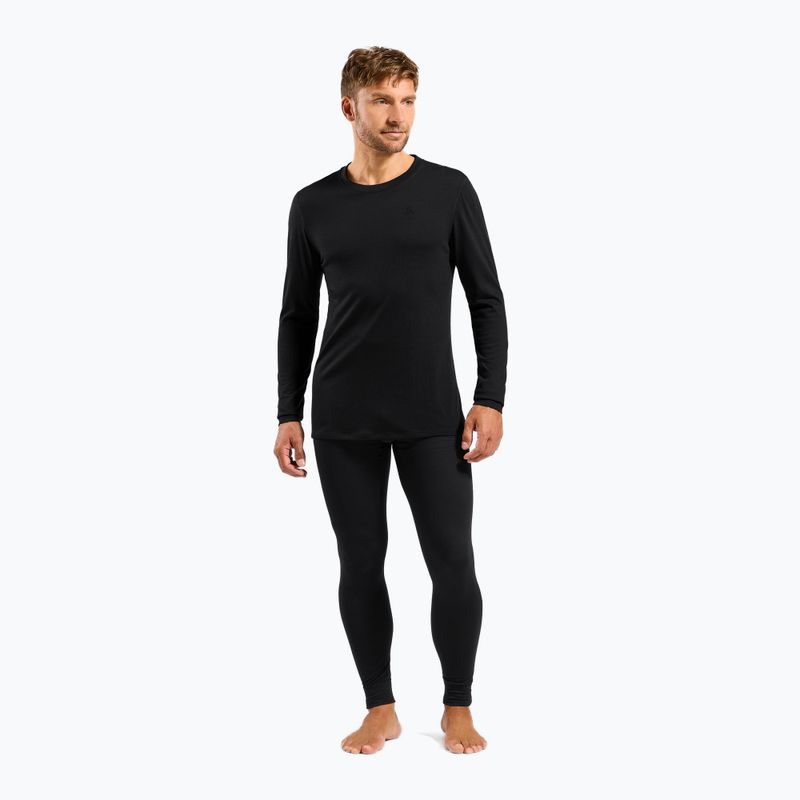 Pánské termo kalhoty ODLO Merino 160 Bl Bottom Long black 2