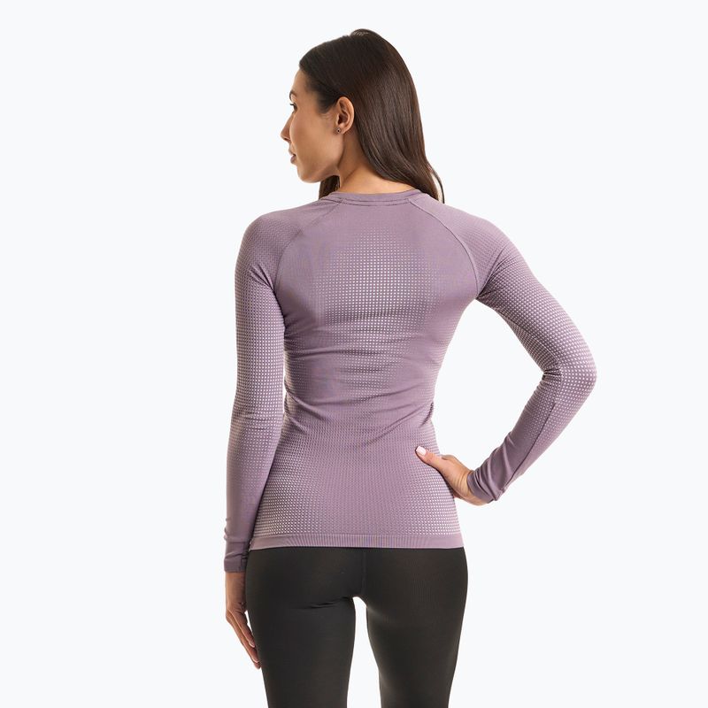Dámská termoakční mikina ODLO Performance Warm Bl Top Crew Neck gray ridge 2
