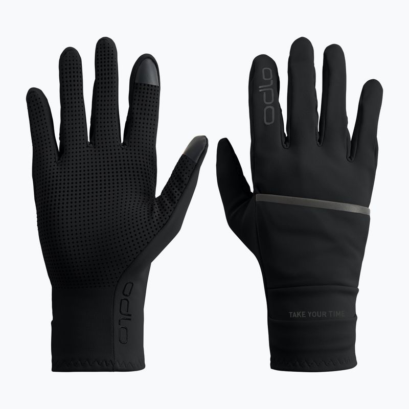 Tekingové rukavice ODLO Multisport Windproof Light Full Finger black 2