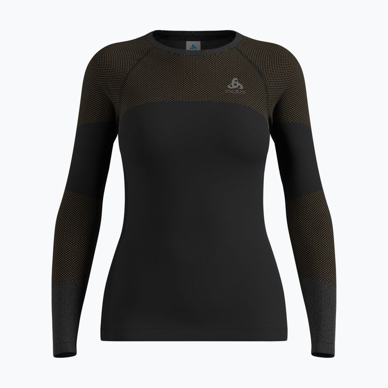 Dámská termoakční mikina ODLO Fundamentals Performance Warm Bl Top Crew Neck black