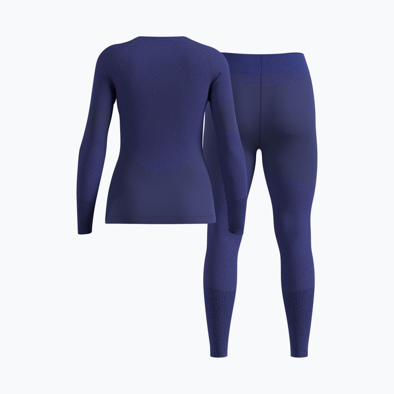 Dámský komplet termo prádla ODLO Fundamentals Performance Warm skipper blue 2