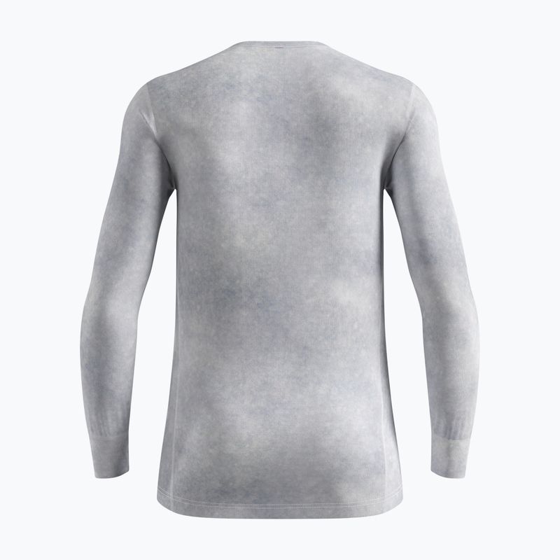 Pánská termoakční mikina ODLO Active Warm X Pow Bl Top Crew Neck odlo silver grey 2