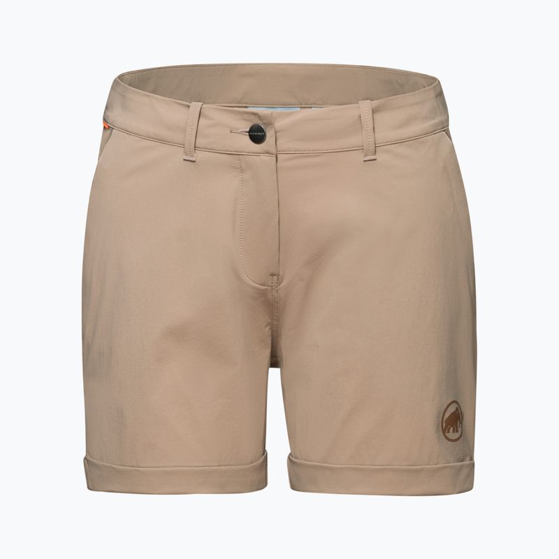 Dámské trekové šortky MAMMUT Runbold Roll Cuff béžové 4