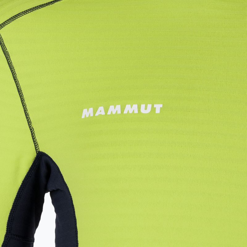 Pánská fleecová mikina MAMMUT Taiss Light ML s kapucí Green/Green 6