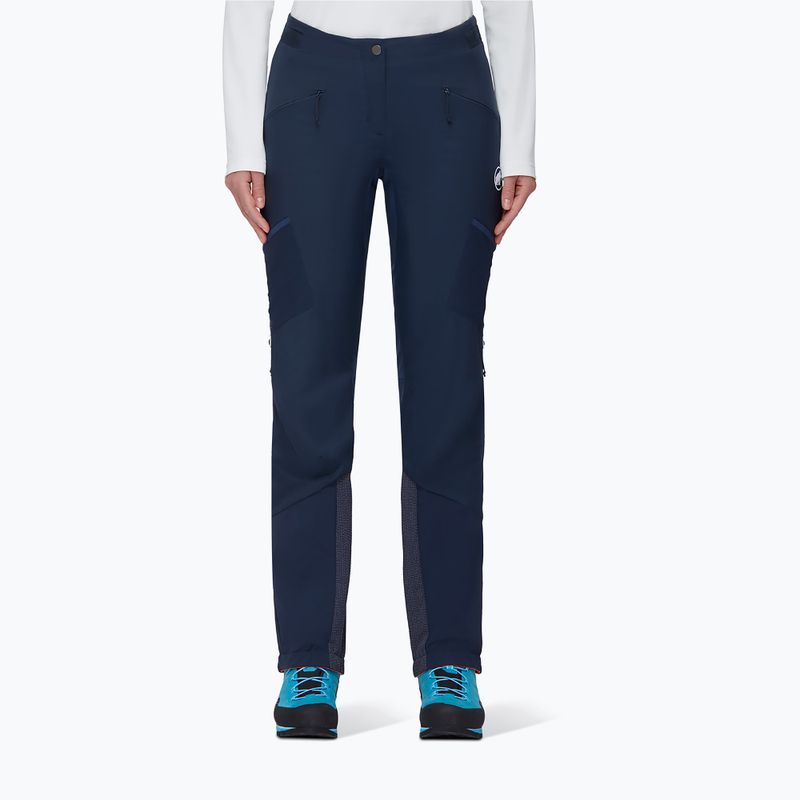 Dámské softshellové kalhoty MAMMUT Aenergy IN Hybrid navy blue