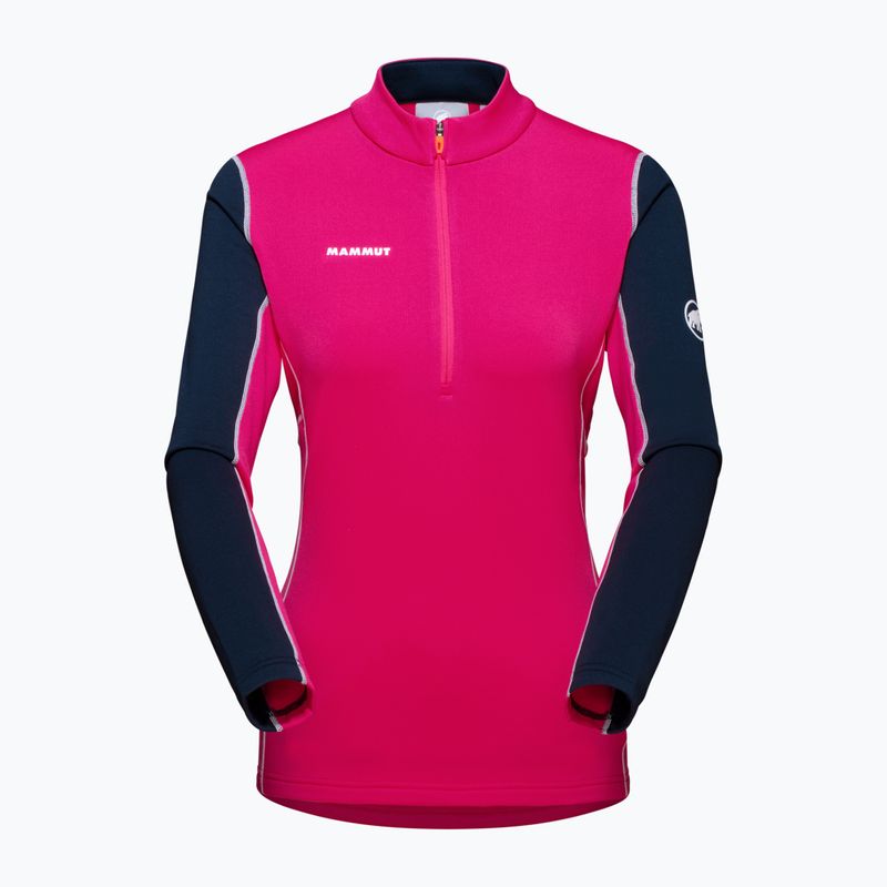 Dámská trekingová mikina Mammut Aenergy ML Half Zip Pull růžová a tmavě modrá 4