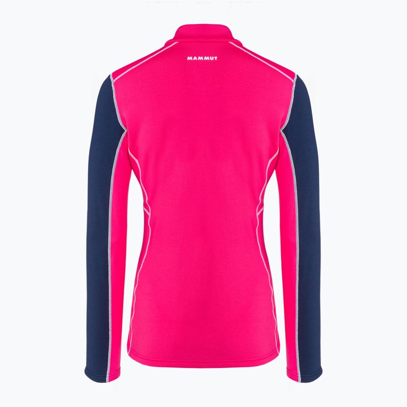 Dámská trekingová mikina Mammut Aenergy ML Half Zip Pull růžová a tmavě modrá 2