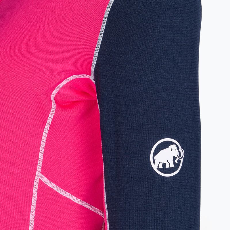 Dámská trekingová mikina Mammut Aenergy ML Half Zip Pull růžová a tmavě modrá 3