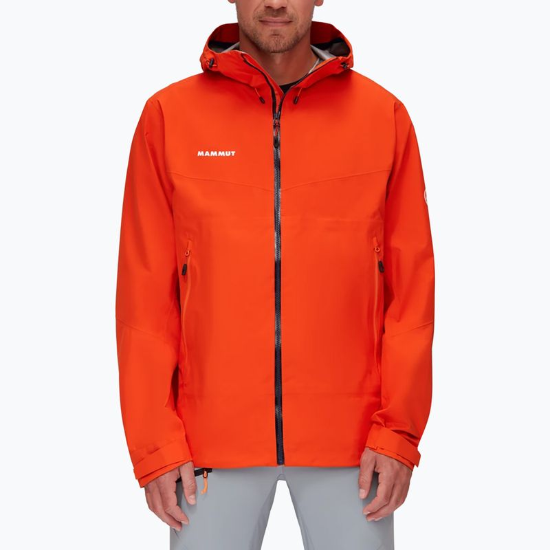 Pánská hardshell bunda MAMMUT Convey Tour HS oranžová 2