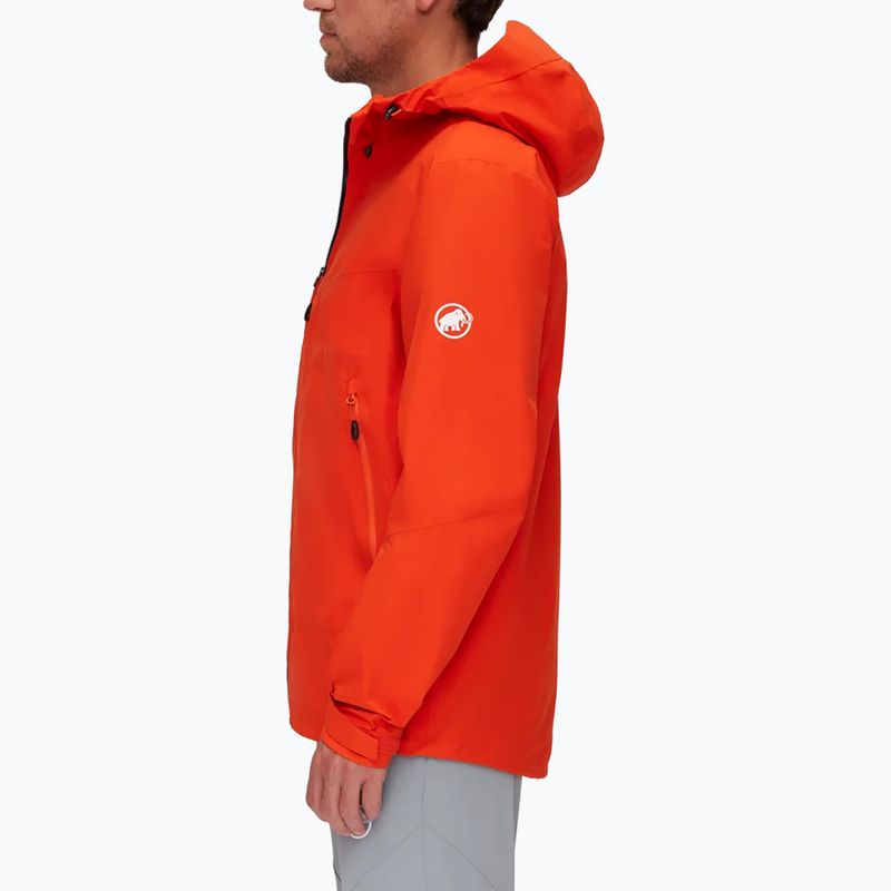Pánská hardshell bunda MAMMUT Convey Tour HS oranžová 3