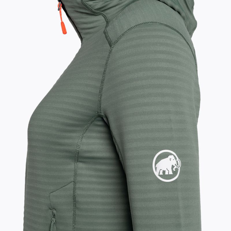 Mammut dámská fleecová mikina Taiss Light ML s kapucí dark jade/black 8