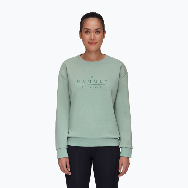 Mammut dámská trekingová mikina Core ML Crew Neck Logo zelená 1014-04070-4100-114