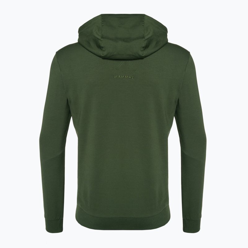 Pánská trekingová mikina Mammut ML Hoody Circle zelená 5