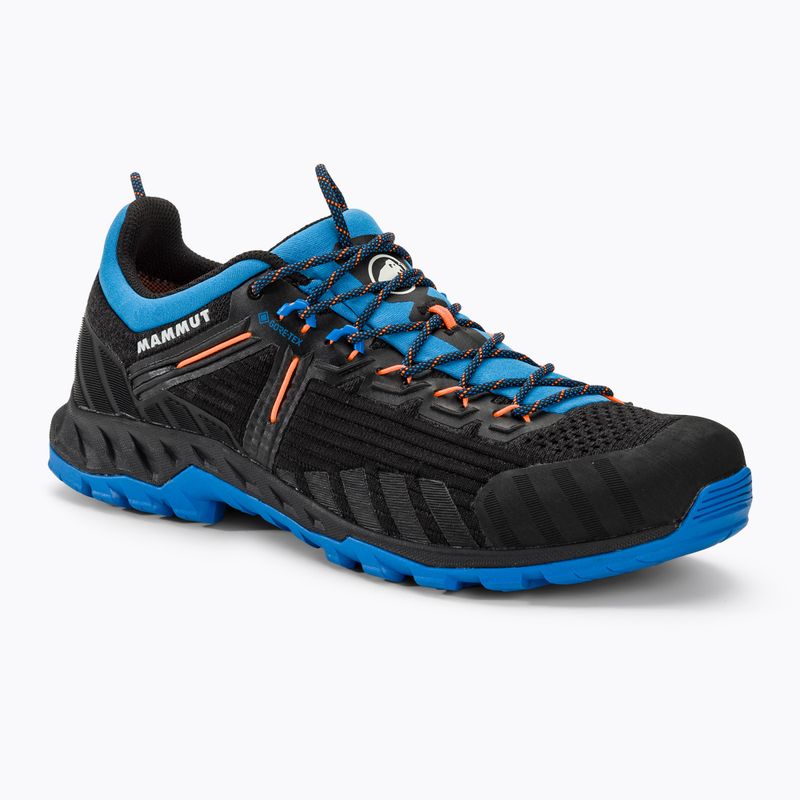 Pánská přístupová obuv Mammut Alnasca Knit III Low GTX black/glacier blue