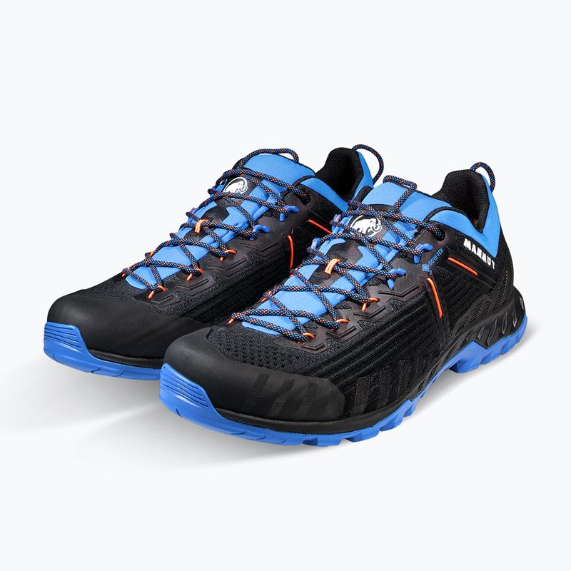 Pánská přístupová obuv Mammut Alnasca Knit III Low GTX black/glacier blue 8