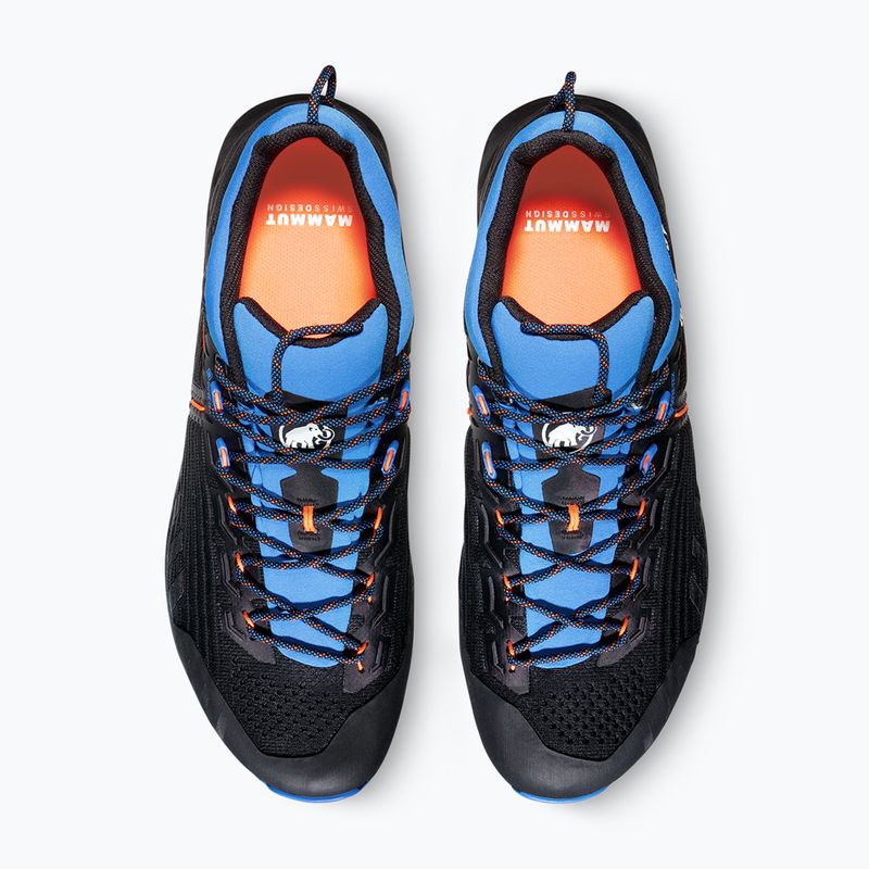 Pánská přístupová obuv Mammut Alnasca Knit III Low GTX black/glacier blue 12