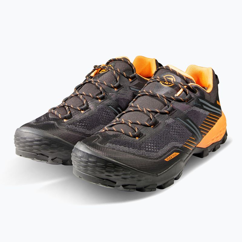 Pánské trekové boty Mammut Ducan II Low GTX black/ dark tangerine 4