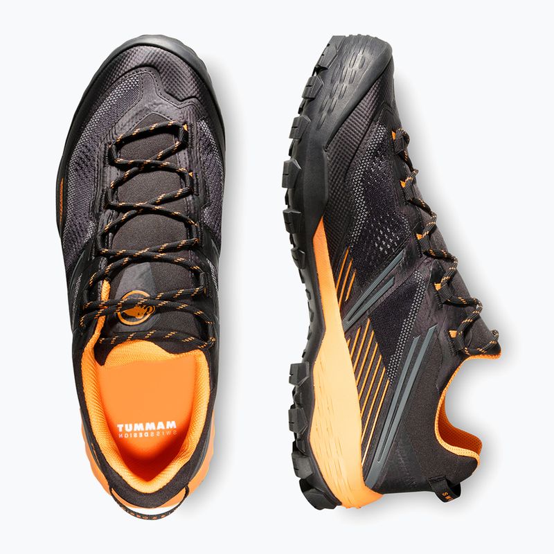 Pánské trekové boty Mammut Ducan II Low GTX black/ dark tangerine 6