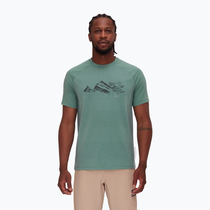 Pánské trekové tričko Mammut Mountain Finsteraarhorn dark jade