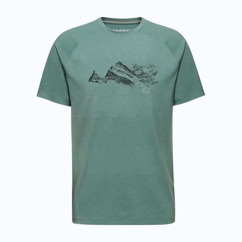 Pánské trekové tričko Mammut Mountain Finsteraarhorn dark jade 4