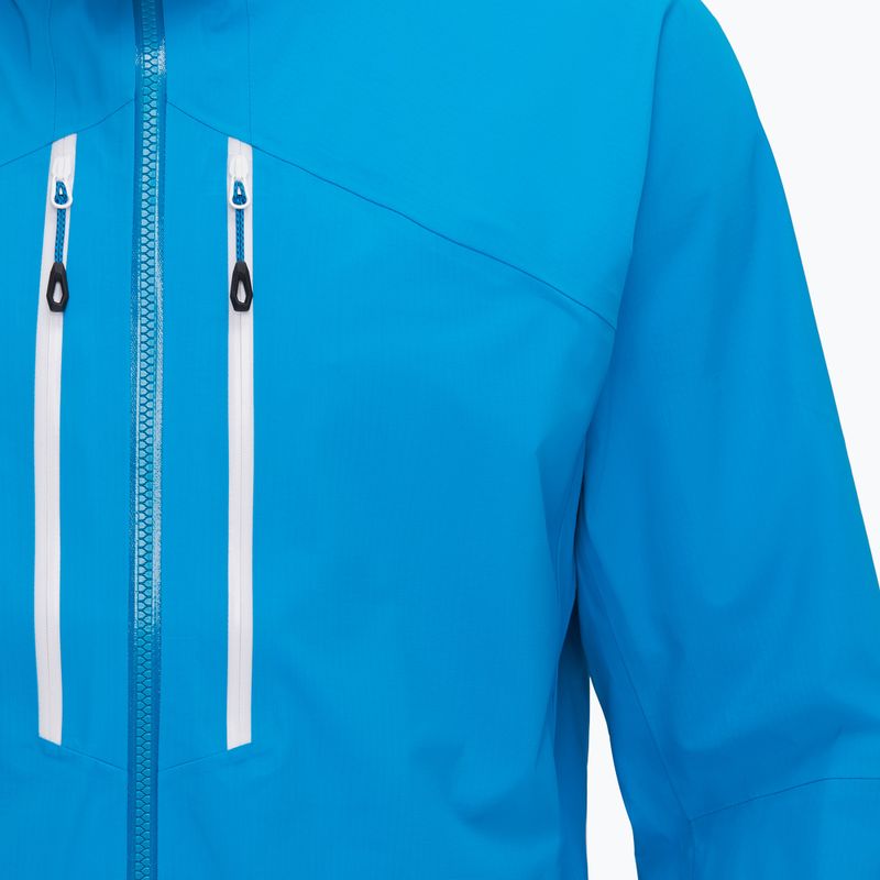 Pánská bunda do deště Mammut Taiss HS s kapucí glacier blue 5