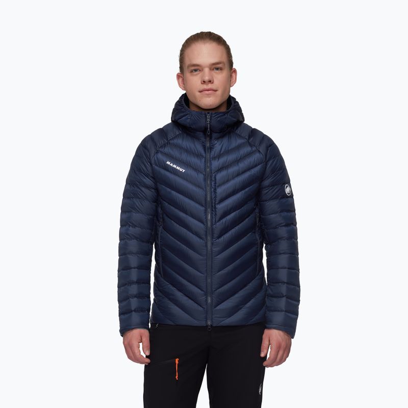 Pánská péřová bunda Mammut Broad Peak IN Hooded marine black