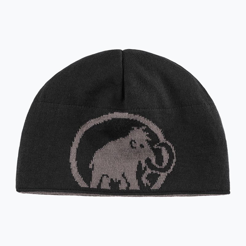 Zimní čepice Mammut Logo steel black 2