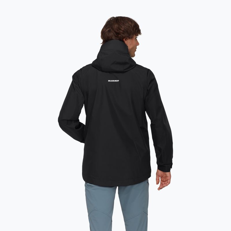 Pánská nepromokavá bunda Mammut Treeline HS Hooded black 2